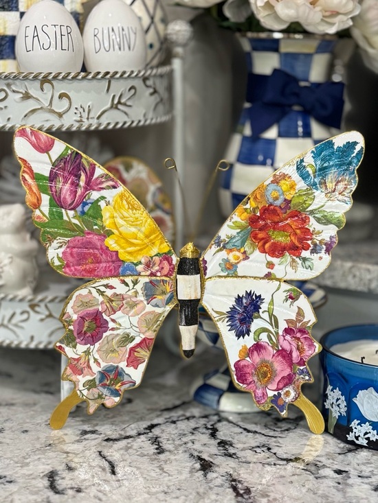 Hand Crafted Other - Hand Crafted Flower Market Butterfly wall decor